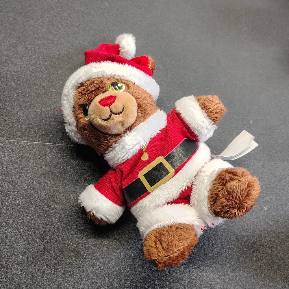 HTF Build-A-Bear Santa Claus Plush Brown Holiday Christmas Bear